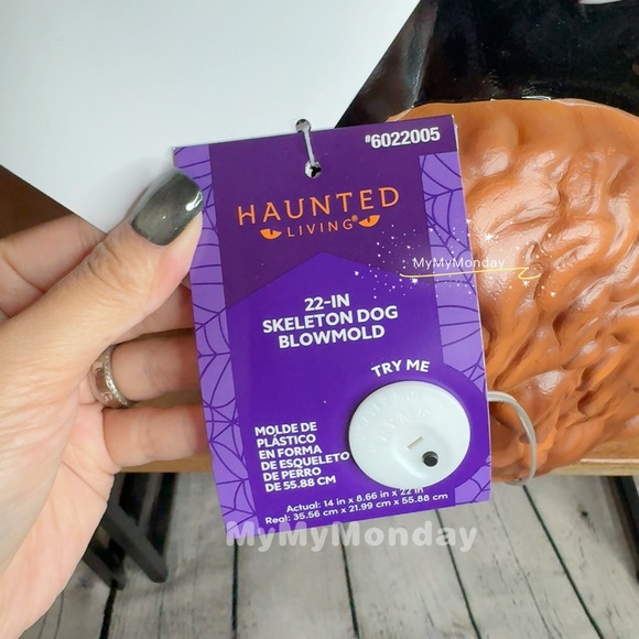 Skeleton Doodle Poodle Halloween Dog Blow Mold 2025 22" - Picture 8 of 10